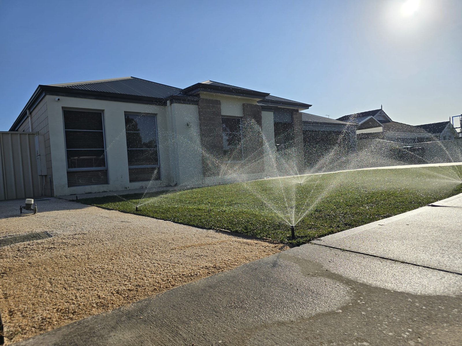 Full sprinkler coverage